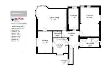 Prodej bytu 4+1 v osobním vlastnictví 87 m², Karlovy Vary