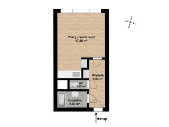 Prodej bytu 1+kk v družstevním vlastnictví 27 m², Praha 4 - Háje