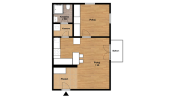 Pronájem bytu 2+kk v osobním vlastnictví 40 m², Zbůch