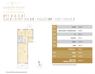Prodej bytu 3+kk v osobním vlastnictví 105 m², České Budějovice