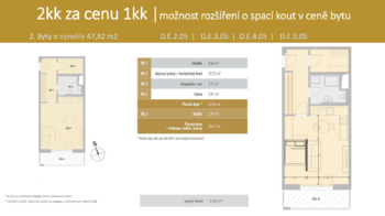 Prodej bytu 1+kk v osobním vlastnictví 56 m², České Budějovice
