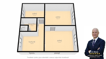Pronájem bytu 3+1 v osobním vlastnictví 68 m², Kuřim