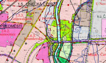 územní plán - Prodej pozemku 935 m², České Budějovice
