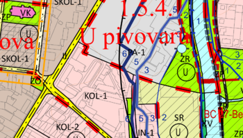 územní plán detail - Prodej pozemku 935 m², České Budějovice