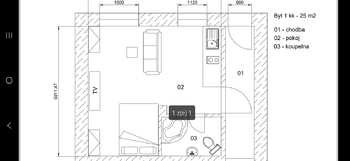 Pronájem bytu 1+kk v osobním vlastnictví 25 m², Brno