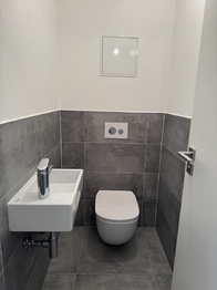 Toaleta - Pronájem bytu 2+kk v osobním vlastnictví 48 m², Praha 8 - Bohnice
