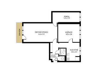 Prodej bytu 3+1 v družstevním vlastnictví 62 m², Ostrava