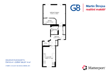 Prodej bytu 1+1 v osobním vlastnictví 53 m², Děčín