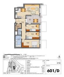 Pronájem bytu 4+kk v družstevním vlastnictví 90 m², Praha 5 - Hlubočepy