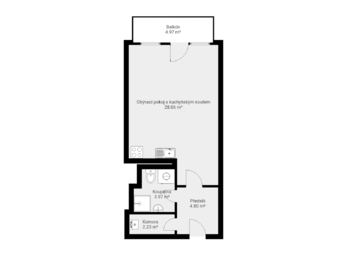 Pronájem bytu 1+kk v osobním vlastnictví 41 m², Praha 6 - Suchdol
