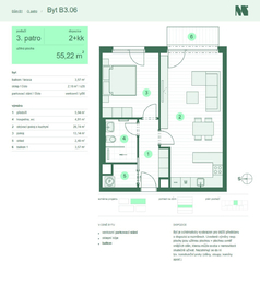 Prodej bytu 2+kk v osobním vlastnictví 60 m², Zlín