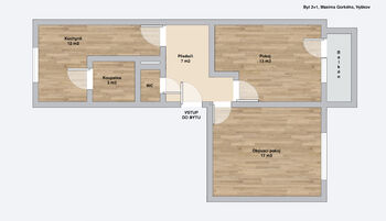 Pronájem bytu 2+1 v osobním vlastnictví 56 m², Vyškov