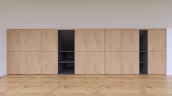 Návrh vestavných skříní v chodbě  - Prodej bytu atypický v osobním vlastnictví 237 m², České Budějovice