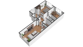 Pronájem bytu 2+1 v družstevním vlastnictví 61 m², Ostrava