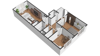 Pronájem bytu 2+1 v družstevním vlastnictví 61 m², Ostrava