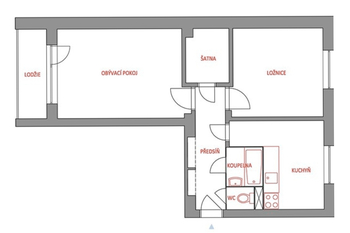 Prodej bytu 2+1 v družstevním vlastnictví 58 m², Ostrava