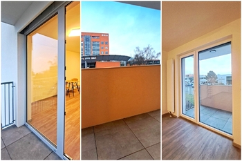 Balkon - Pronájem bytu 1+kk v osobním vlastnictví 8000 m², Zlín