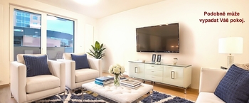 Vizualizace pokoje  - Pronájem bytu 1+kk v osobním vlastnictví 8000 m², Zlín