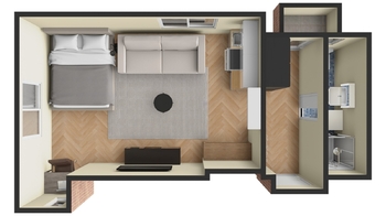 Varianta 1 - Prodej bytu 1+kk v osobním vlastnictví 28 m², Praha 3 - Žižkov