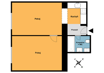 Pronájem bytu 2+kk v osobním vlastnictví 46 m², Praha 6 - Břevnov