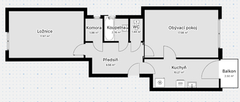 Pronájem bytu 2+1 v osobním vlastnictví 64 m², Praha 4 - Braník