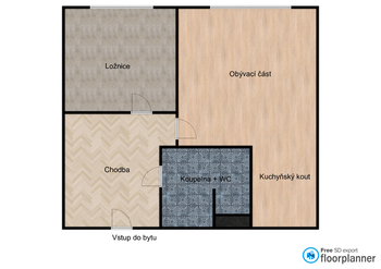 Prodej bytu 2+kk v družstevním vlastnictví 40 m², Krupka