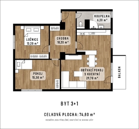 Prodej bytu 3+kk v družstevním vlastnictví 84 m², Jeseník nad Odrou