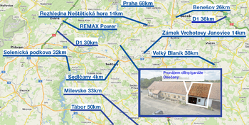 Pronájem skladovacích prostor 85 m², Osečany