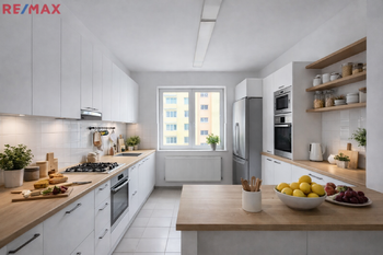 Vizualizace kuchyně - Prodej obchodních prostor 241 m², Hluboká nad Vltavou