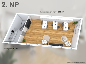 Prodej kancelářských prostor 146 m², Praha 10 - Vršovice