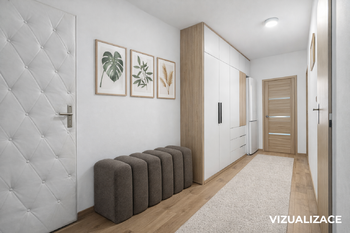 Chodba –⁠⁠⁠⁠⁠⁠ vizualizace - Prodej bytu 3+1 v osobním vlastnictví 70 m², Strakonice