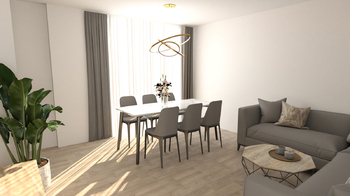 Vizualizace Obývací pokoj - Prodej domu 109 m², Soběslav