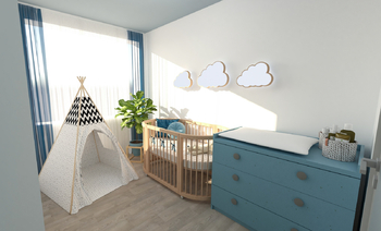 Vizualizace dětský pokoj - Prodej domu 109 m², Soběslav