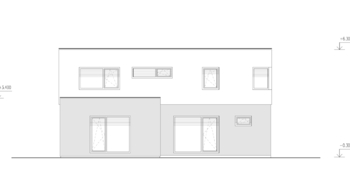 Pohled zapad - Prodej pozemku 697 m², Praha 9 - Horní Počernice
