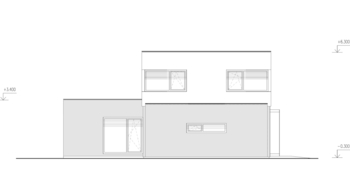 Pohled sever - Prodej pozemku 697 m², Praha 9 - Horní Počernice