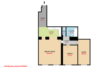 Prodej bytu 3+kk v osobním vlastnictví 103 m², Český Brod