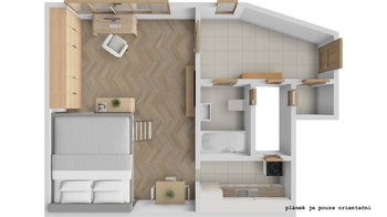 Prodej bytu 1+1 v osobním vlastnictví 43 m², Praha 8 - Libeň