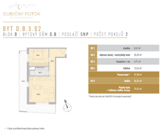 Prodej bytu 2+kk v osobním vlastnictví 78 m², České Budějovice