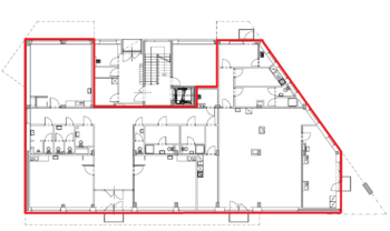 Půdorys - Prodej komerčního prostoru 375 m², Břeclav