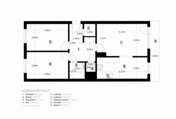 Prodej bytu 3+1 v družstevním vlastnictví 78 m², Praha 4 - Záběhlice