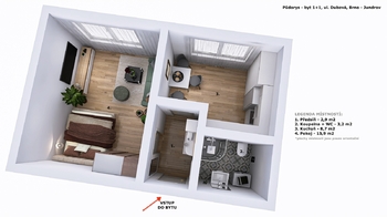 Prodej bytu 1+1 v osobním vlastnictví 32 m², Brno