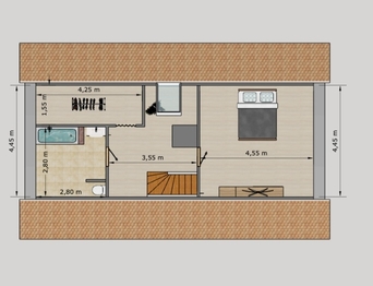 Rozměry jsou pouze orientační - Prodej domu 109 m², Postřekov