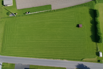 Vizualizace pozemku po úpravě terénu..  - Prodej pozemku 1084 m², Tišice