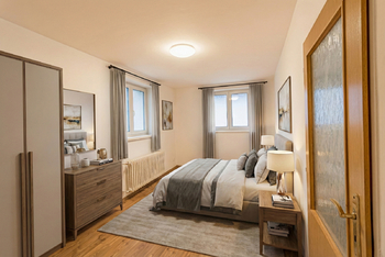 Vizualizace: ložnice - Pronájem bytu 2+1 v osobním vlastnictví 55 m², Jesenice