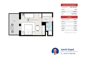 Prodej bytu 1+kk v osobním vlastnictví 34 m², Harrachov