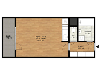Pronájem bytu 1+kk v osobním vlastnictví 30 m², Ostrava