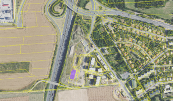 Mapa - katastr - Pronájem bytu 2+kk v družstevním vlastnictví 52 m², Praha 6 - Ruzyně