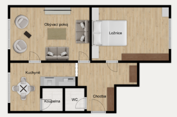 Prodej bytu 2+1 v osobním vlastnictví 65 m², Jindřichův Hradec
