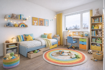 Vizualizace dětského pokoje - Pronájem bytu 3+kk v osobním vlastnictví 152 m², České Budějovice