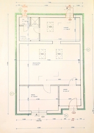 půdorys domu - Prodej ubytovacího zařízení 66 m², Slavonice